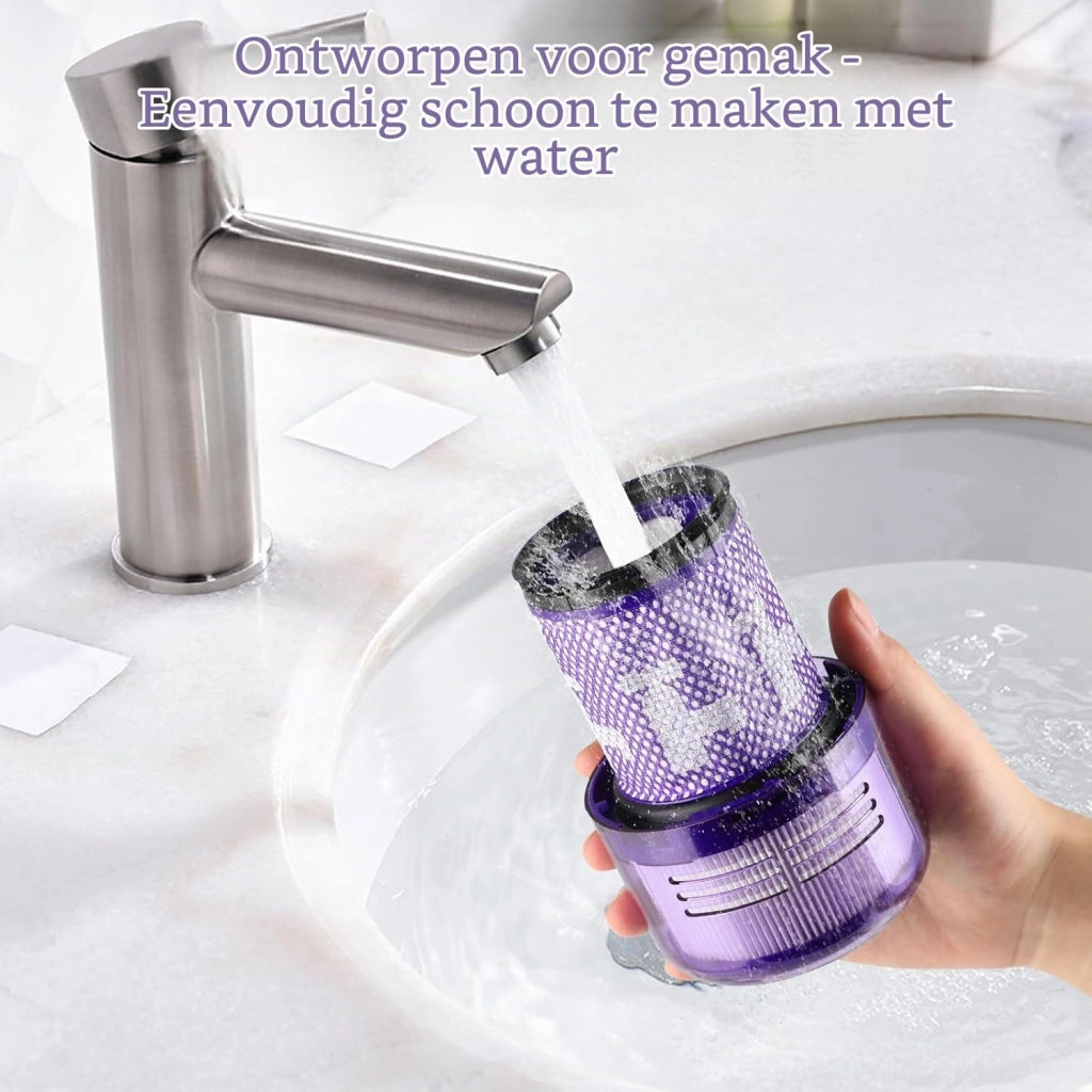 Set di 2 filtri HEPA lavabili per aspirapolvere Dyson V12 Detect Slim