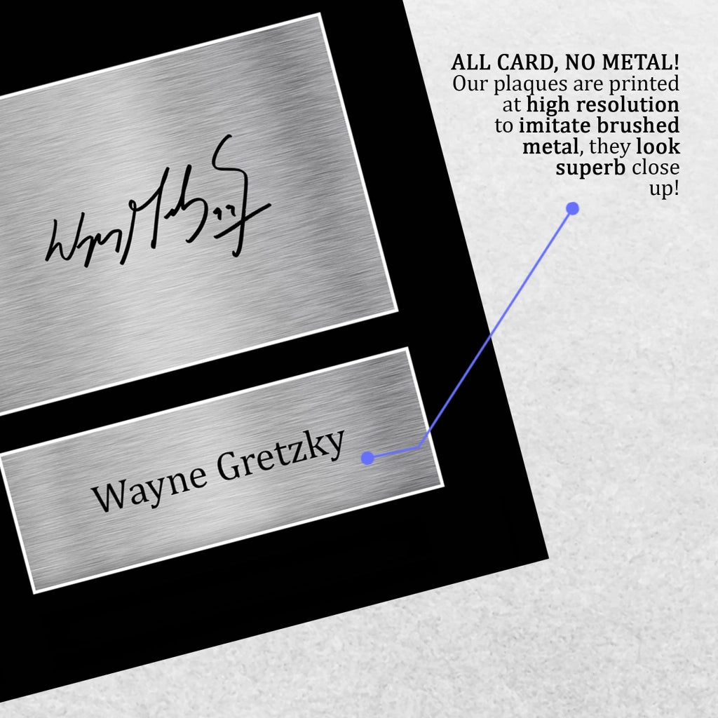 A4, Wayne Gretzky, Edmonton Oilers – Firma stampata
