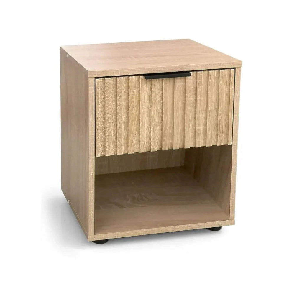 Comodino rovere 1 cassetto 40x30x45 cm