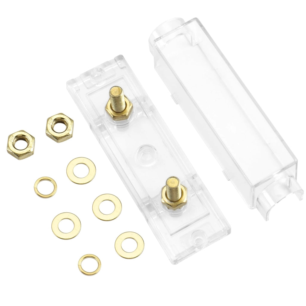 Portafusibili ANL, 0/2/4 AWG, 2 pezzi, 120 A, placcato oro