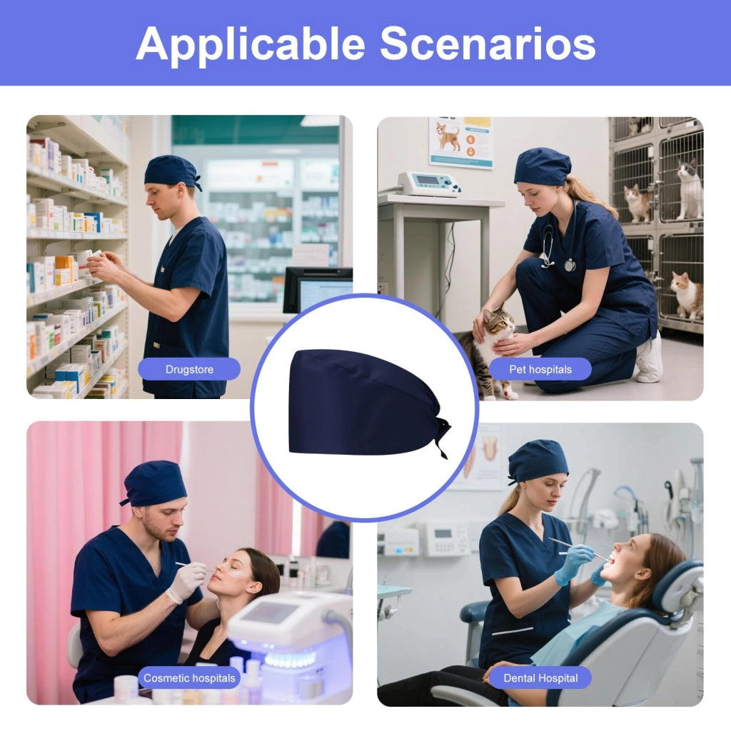 Cappello in cotone, colore blu, per uomo e donna, confezione singola