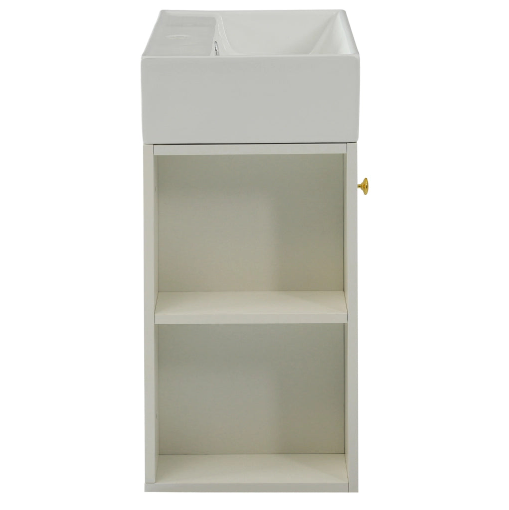Mobile bagno con lavabo 55 cm bianco effetto rilievo, per piccoli bagni