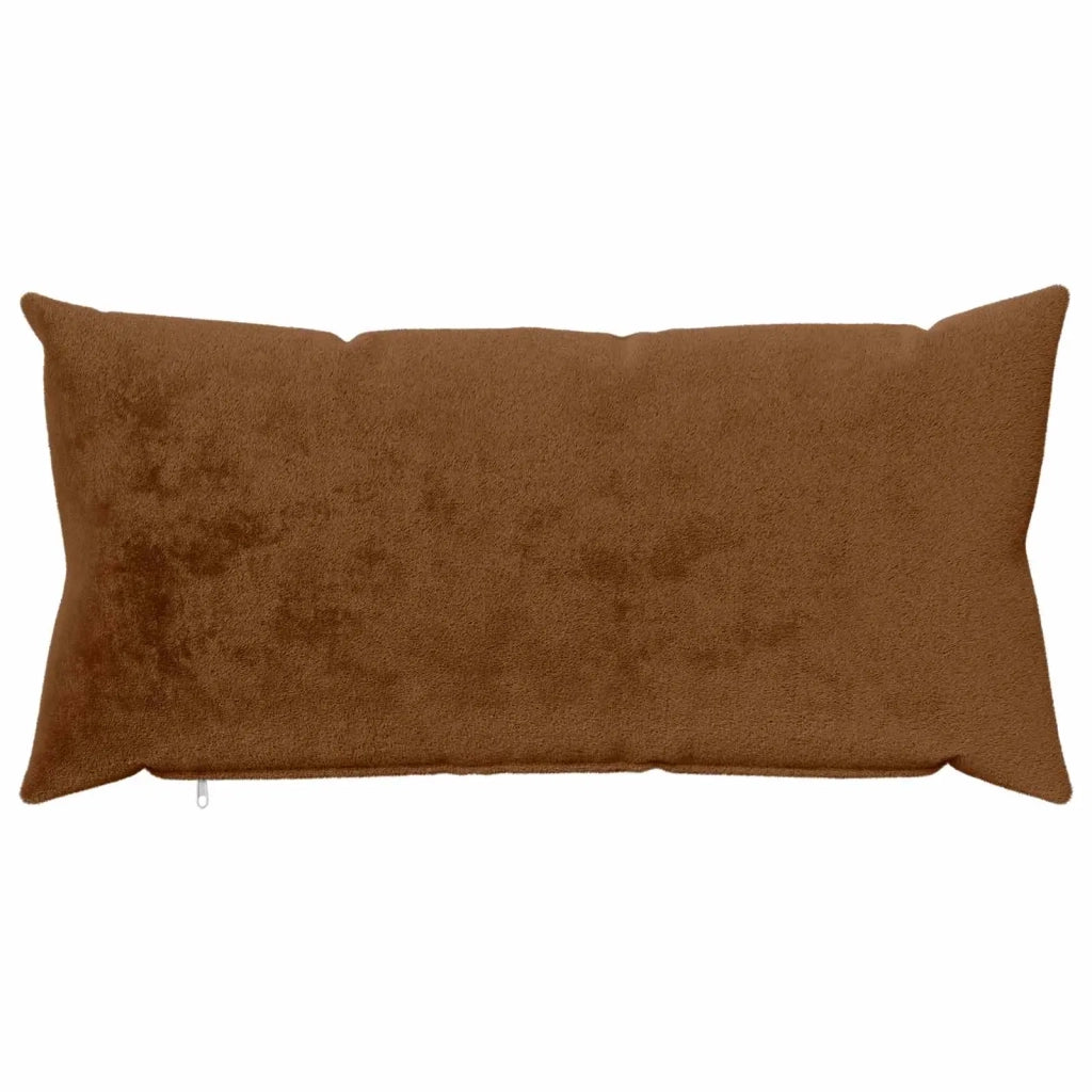 Federa 2 pz HEERLEN Marrone Chiaro 40 x 80 cm Flanella 910195