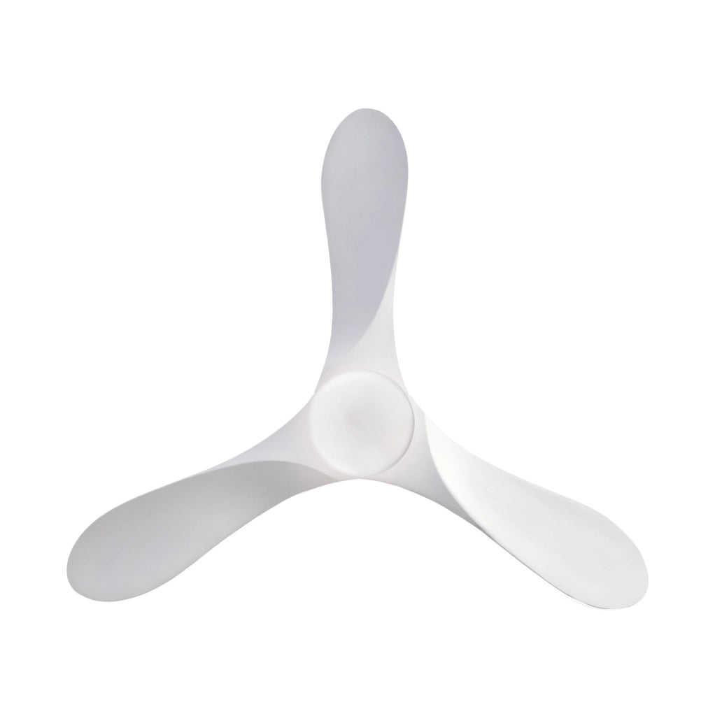 Ventilatore da soffitto bianco da 52 pollici con luce regolabile e telecomando