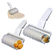 Set di formine per biscotti a rete, confezione da 2, colore bianco, plastica, 2 dimensioni
