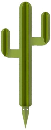 Pianta artificiale a forma di cactus, con due rami, altezza 30 cm, colore kaki/verde