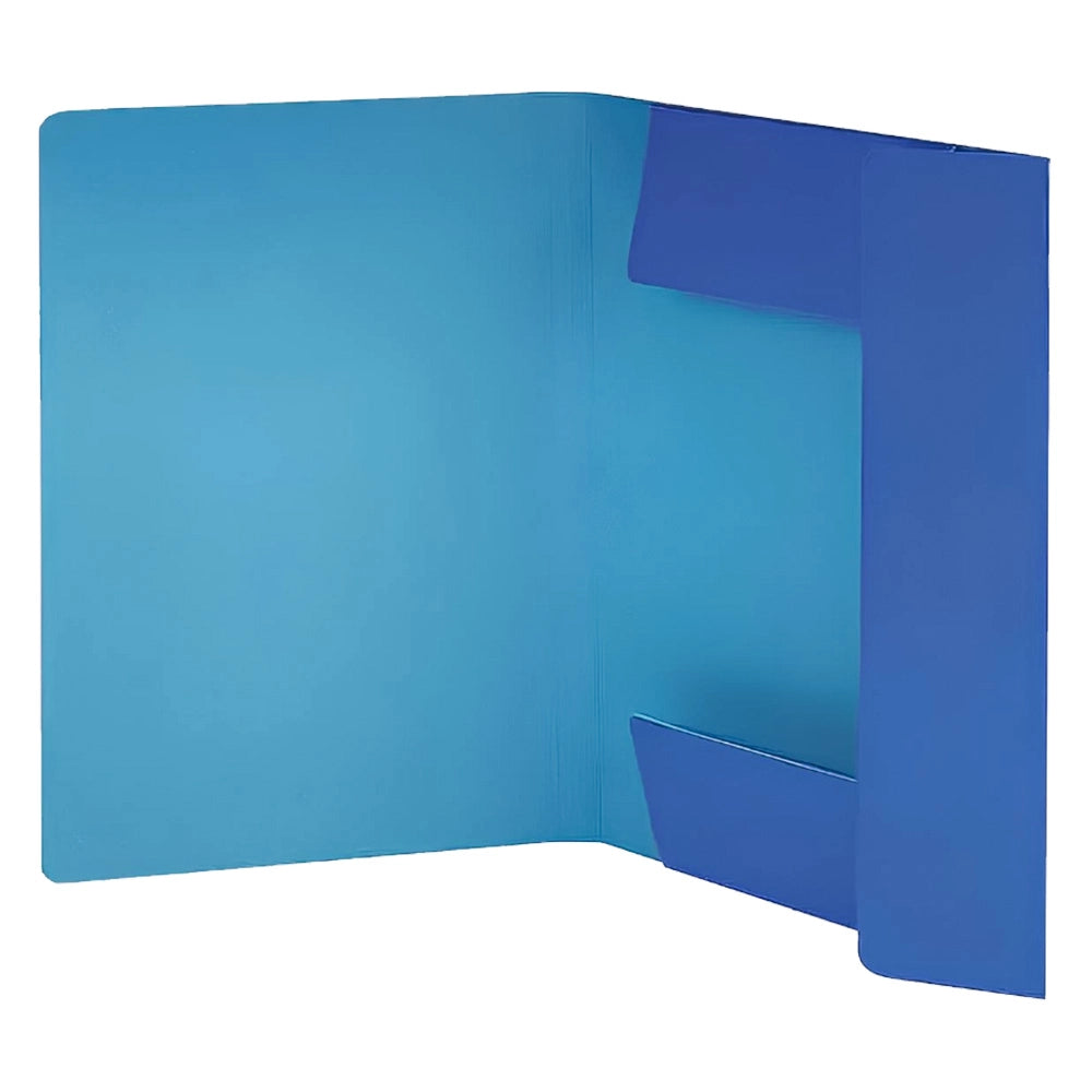 CARTELLINA CON ELASTICO blu
