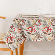Tovaglia natalizia, 200x140 cm, in cotone, resistente alle macchie