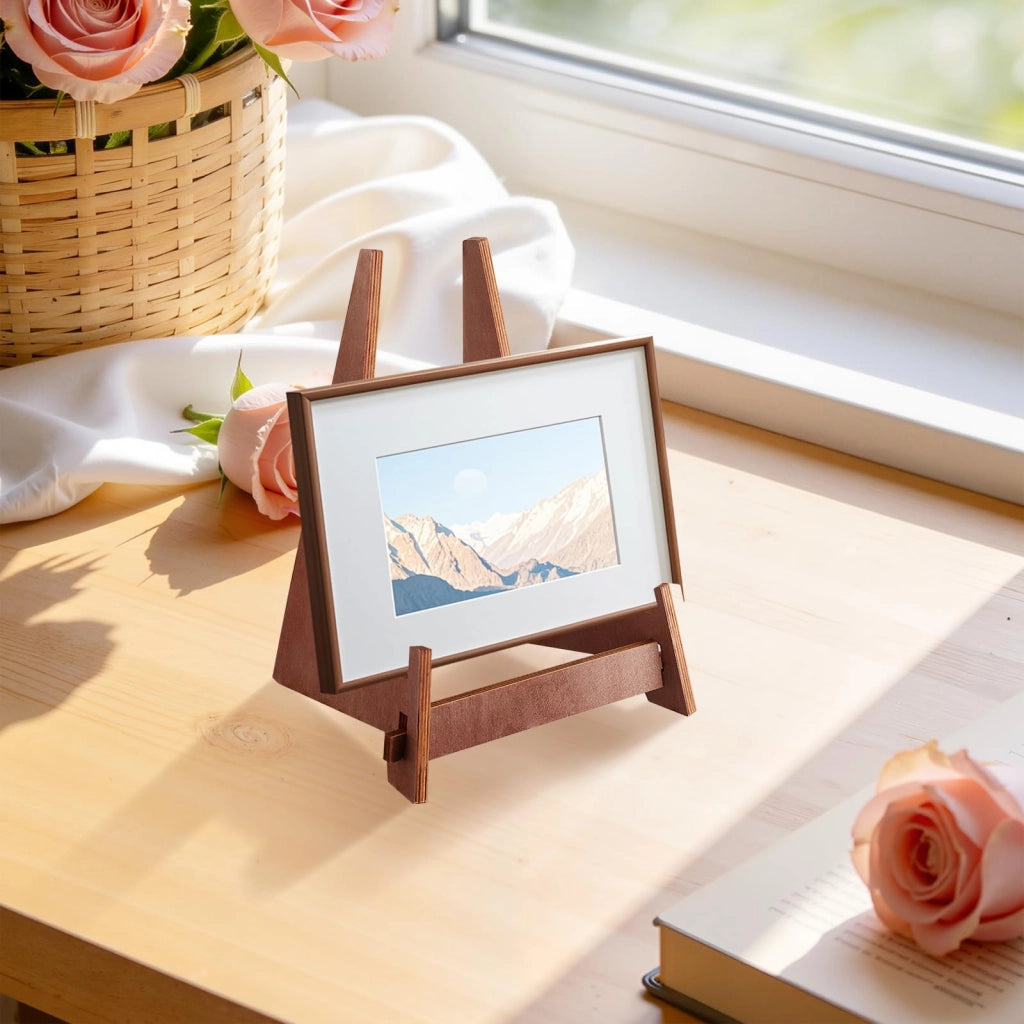 Set da 2 supporti in legno per cavalletto, altezza 33,5 cm, ideali per opere d'arte e fotografie