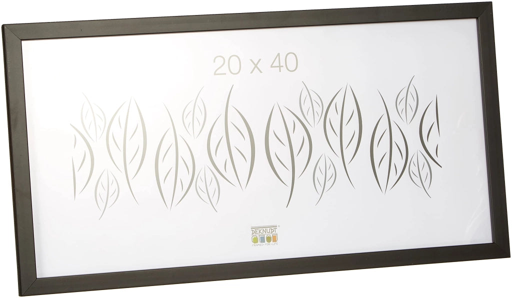 Cornice fotografica in legno, 20x40 cm, nera, cornice singola