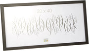 Cornice fotografica in legno, 20x40 cm, nera, cornice singola
