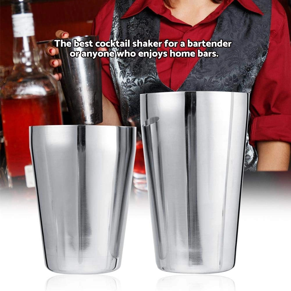 Shaker per cocktail in acciaio inossidabile, capacità 600/450 ml, ideale per uso domestico