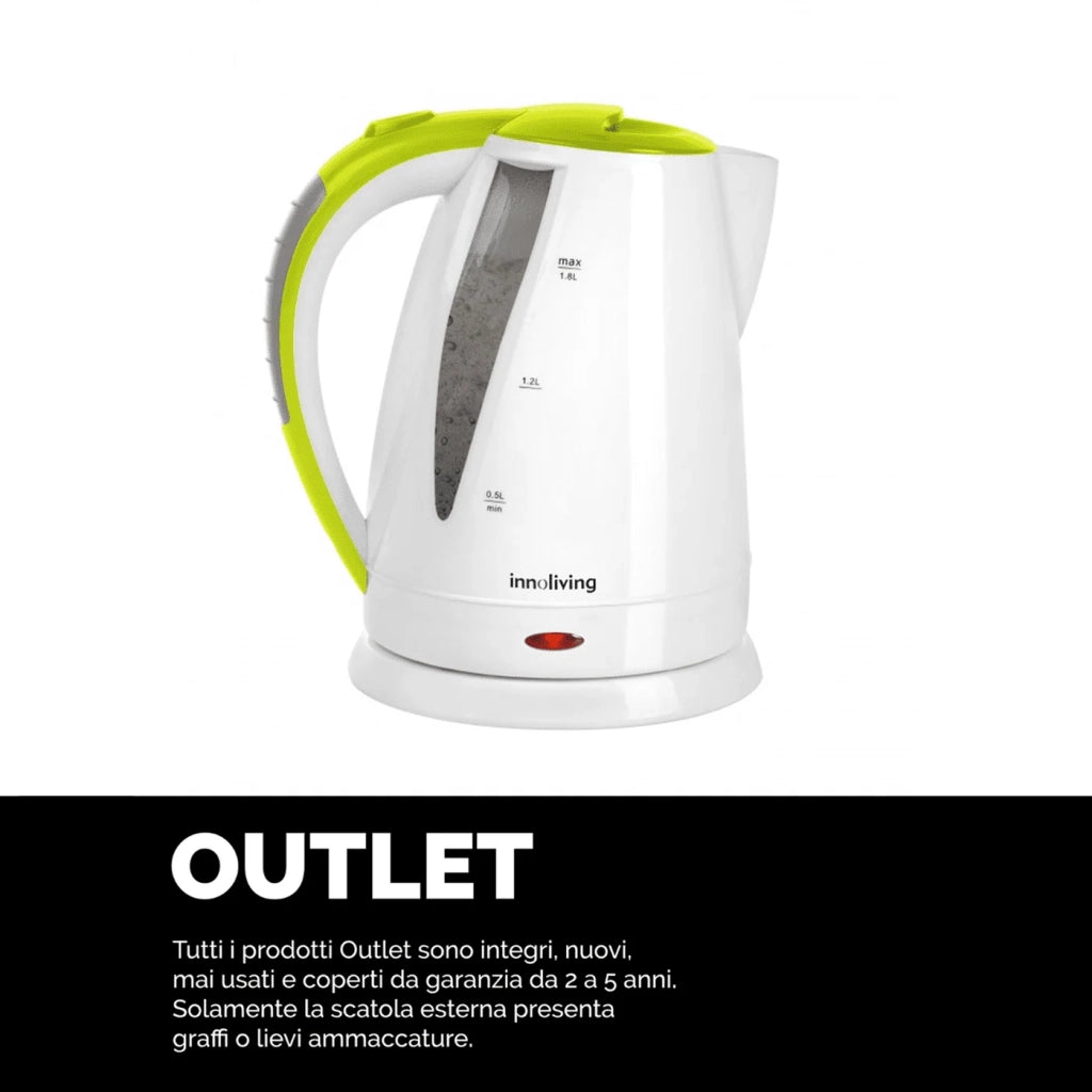 Innoliving INN-732 Bollitore Elettrico Cordless, Spegnimento Automatico