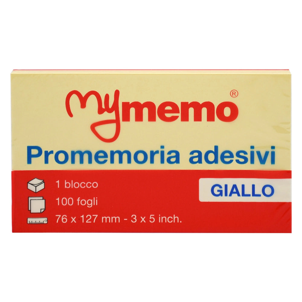BLOCCO ADESIVO 'MY MEMO' giallo - mm 76 x 127