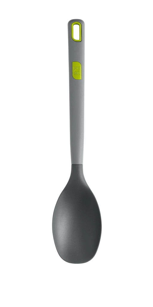 Cucchiaio per servire in silicone/nylon, realizzato con il 60% di materiale riciclato, resistente fino a 220°C, privo di BPA