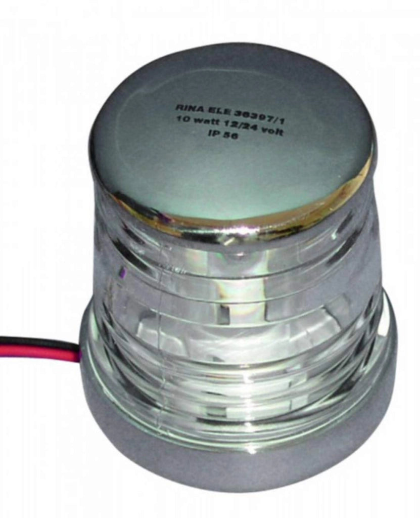 Faretto a LED in acciaio inossidabile AISI 316, alogeno, vetro trasparente, diametro 64 mm, 10 W