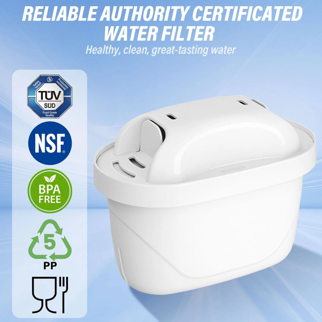 Confezione da 6 filtri per depuratore d'acqua, compatibili con Brita Maxtra+