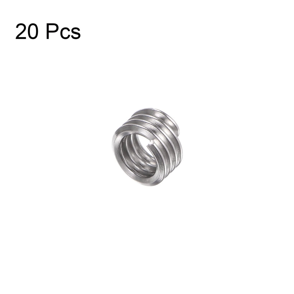 Inserti filettati 10#-32 UNF, profondità 1D, diametro 4,8 mm, confezione da 20 pezzi, acciaio inossidabile