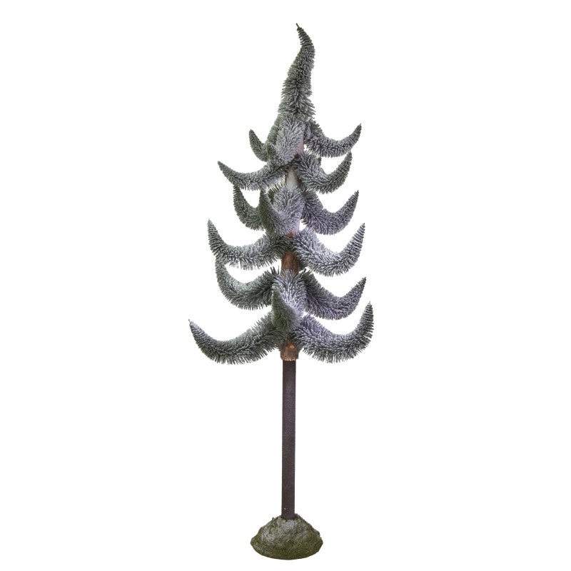 Albero plastica innevato verde cmh200