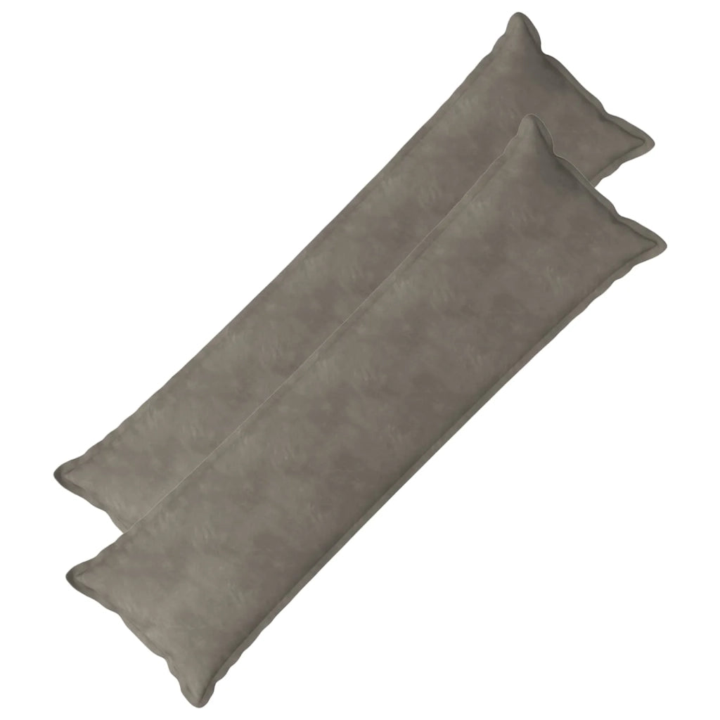 Federa 2 pz HOUTEN Grigio Chiaro 40 x 145 cm Velluto 917145