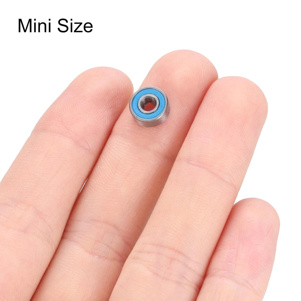 5 cuscinetti a sfera MR83-2RS, dimensioni 3x8x3 mm, sigillati su entrambi i lati, colore blu