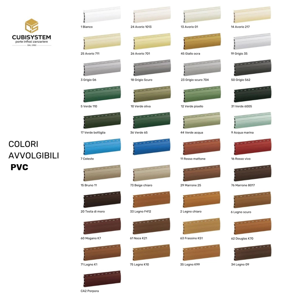 TAPPARELLA IN PVC BRUNO   L:100 X H:150