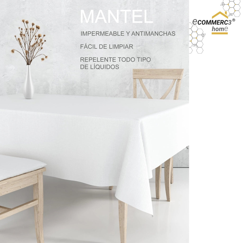 Tovaglia 140x140 cm, marrone, impermeabile e resistente alle macchie