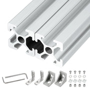 2 profili in alluminio da 250 mm, modello 2020, con scanalatura a V, anodizzati, per stampanti 3D e progetti fai-da-te