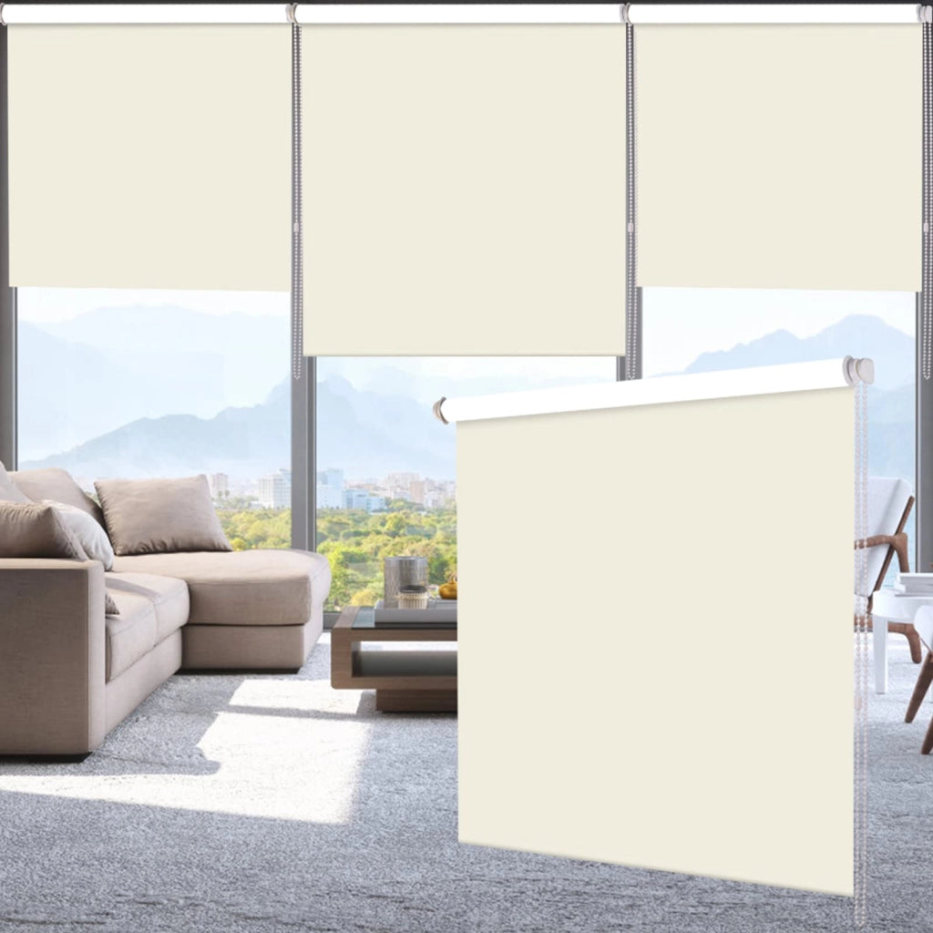 Tenda oscurante in tessuto, impermeabile, 71x200 cm, color beige