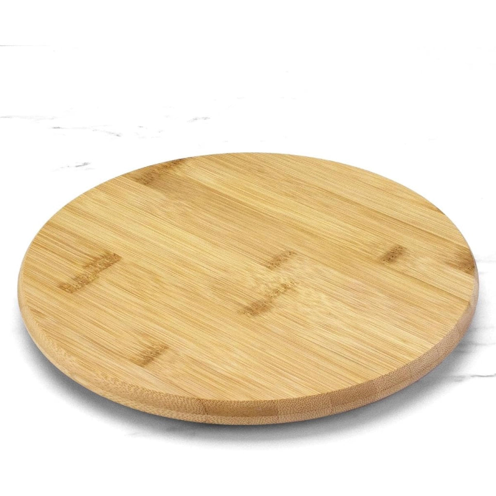Piatto girevole in bambù da 30 cm – Lazy Susan per cucina e dispensa