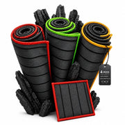 Set di 4 fogli in fibra di carbonio: 50x38 cm + 15x15 cm