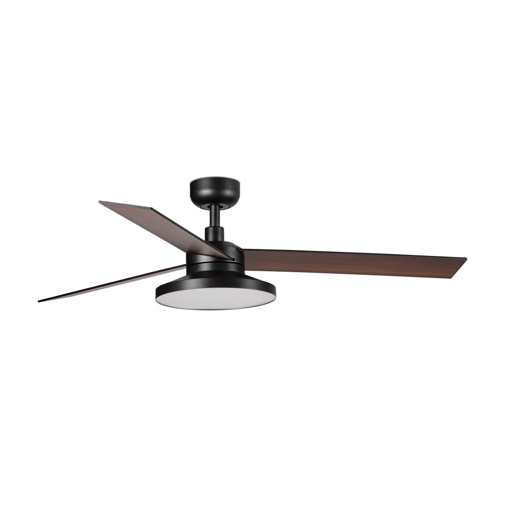 RUDDER TAK 3 L Ventilatore nero/noce 3000K