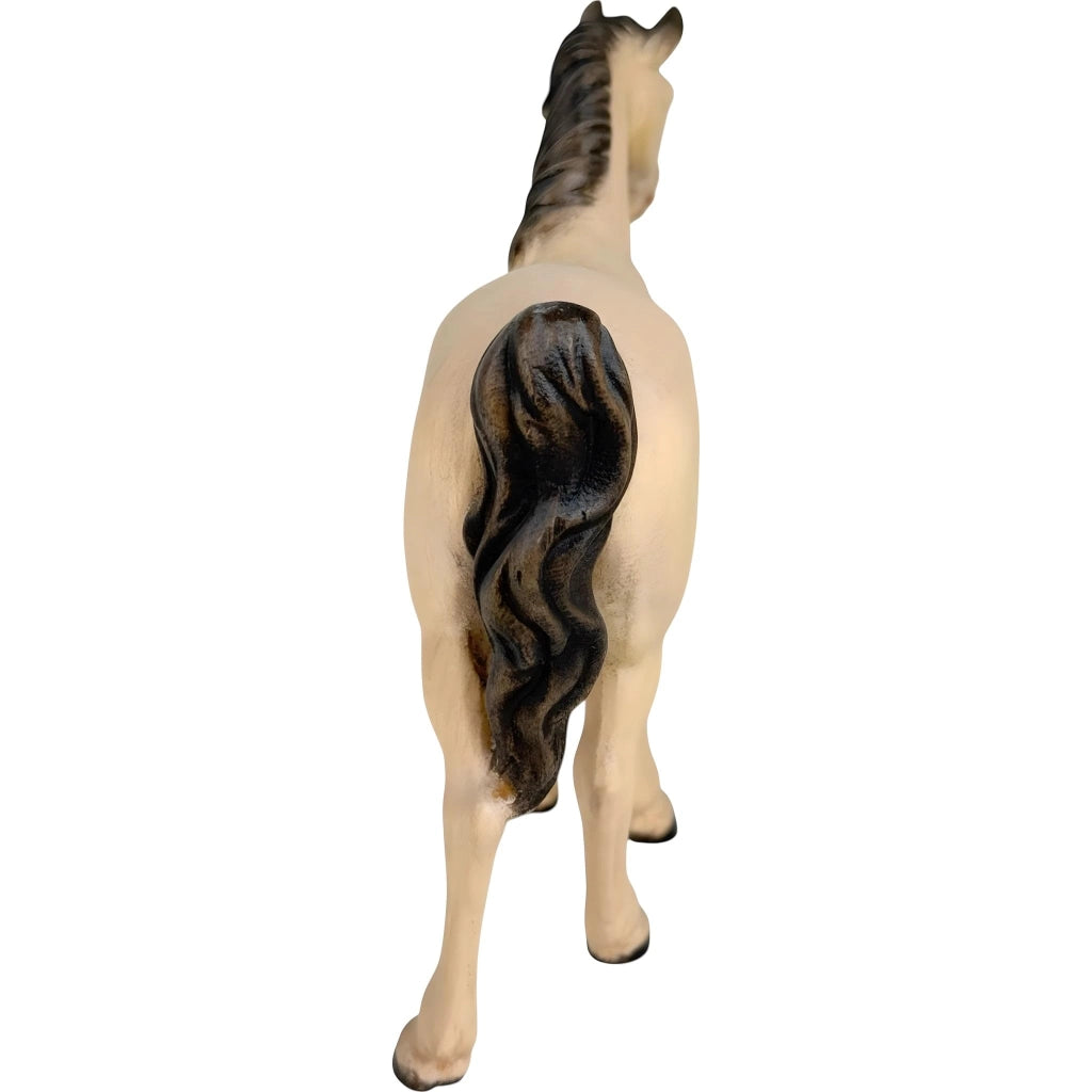 Cavalluccio di legno, 6 cm, intagliato a mano, legno naturale, statuina per presepe