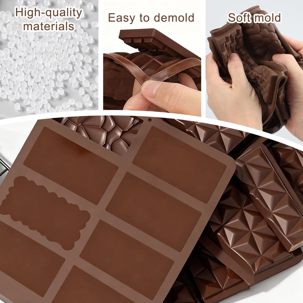 Stampo in silicone per cioccolato, confezione da 12 pezzi, privo di BPA, resistente al calore
