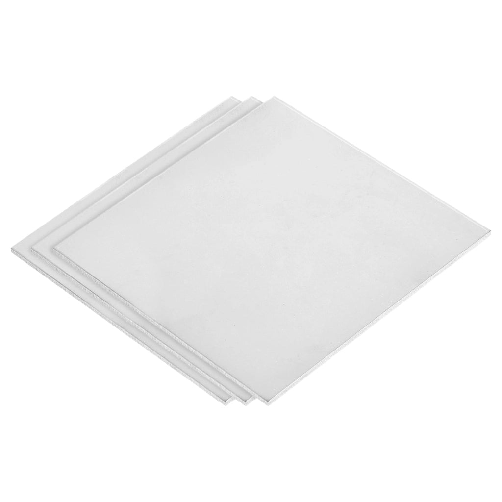 3 lastre di titanio GR2, 200x200x2 mm, piastra metallica per uso industriale