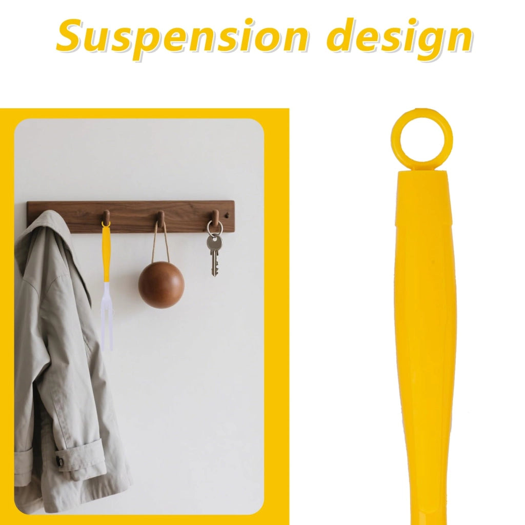 Set di 3 prolunghe per scope, in plastica, colore giallo