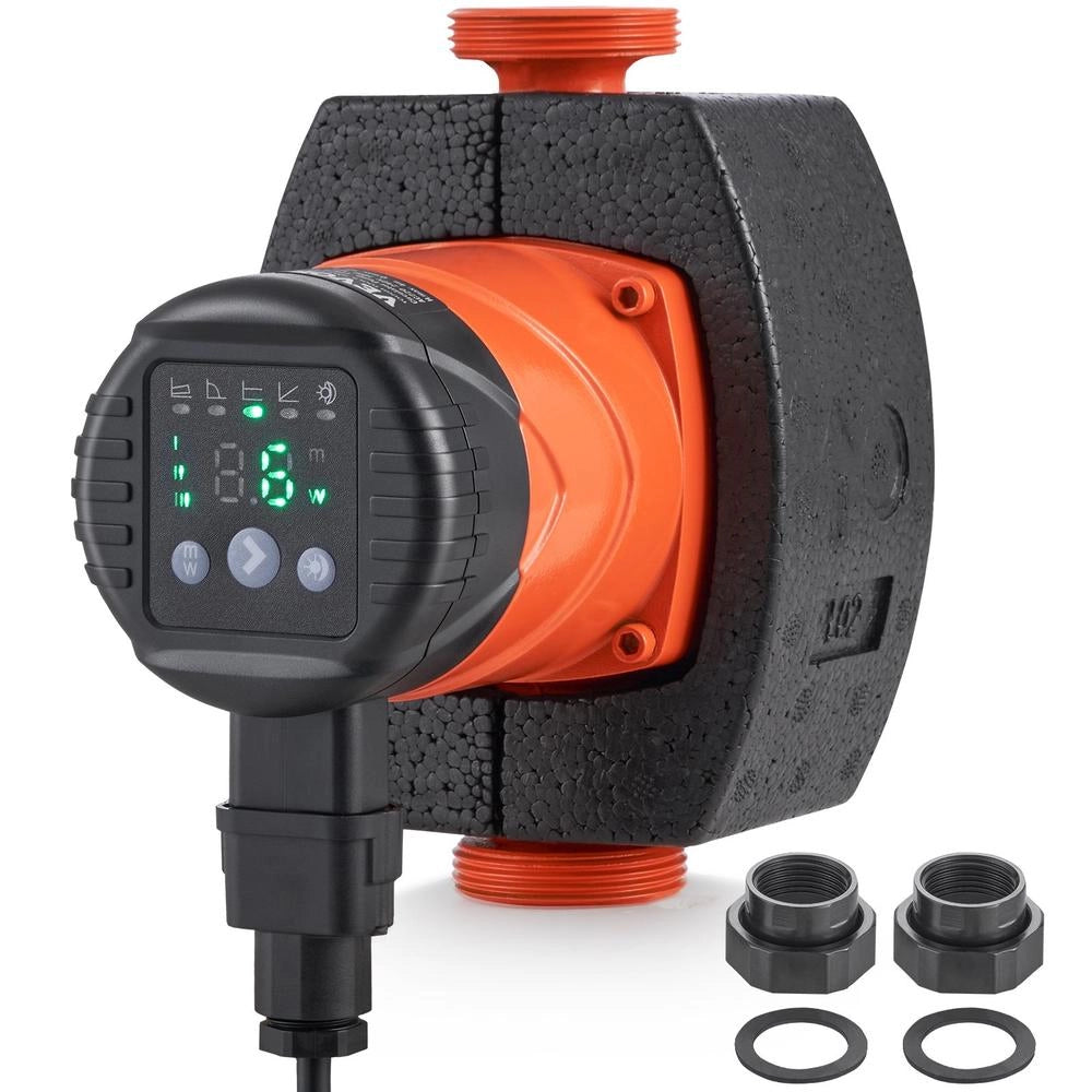 Pompa di Circolazione per Acqua Calda LPS25-4BP-180 ECM 220V 22W in Ghisa Prevalenza 4m Portata 50L/min Filettatura 1-1/2" Silenziosa