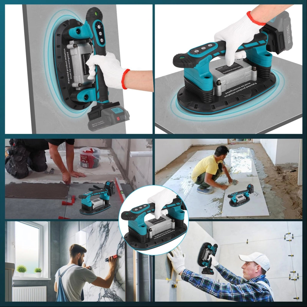 Vibrazione per piastrelle, 260W, 6 velocità, 24000 giri/min, ventosa per il sollevamento con capacità di 250 kg