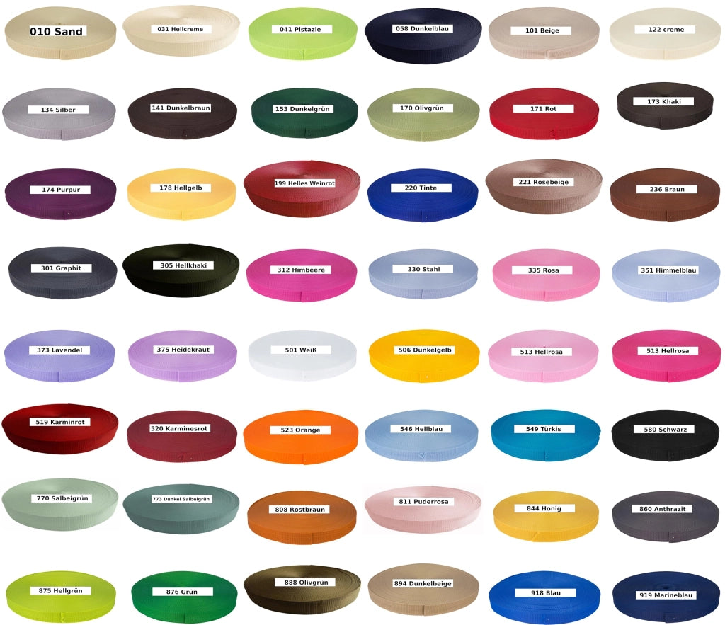 Fascia in polipropilene, 25 mm x 5 m, rosa, resistente alla rottura, idrorepellente