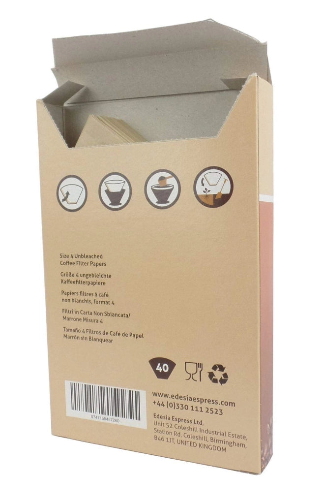 Filtri per caffè a forma di cono, dimensione 4, non sbiancati, confezione da 800 pezzi.