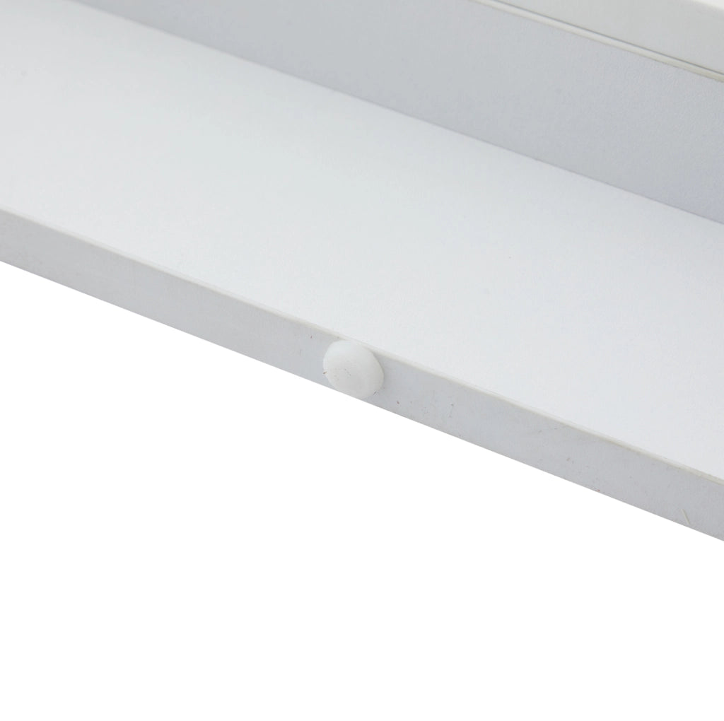 Tavolino da caffè LED bianco 100 x 50 x 42,5 cm con contenitore e Bluetooth