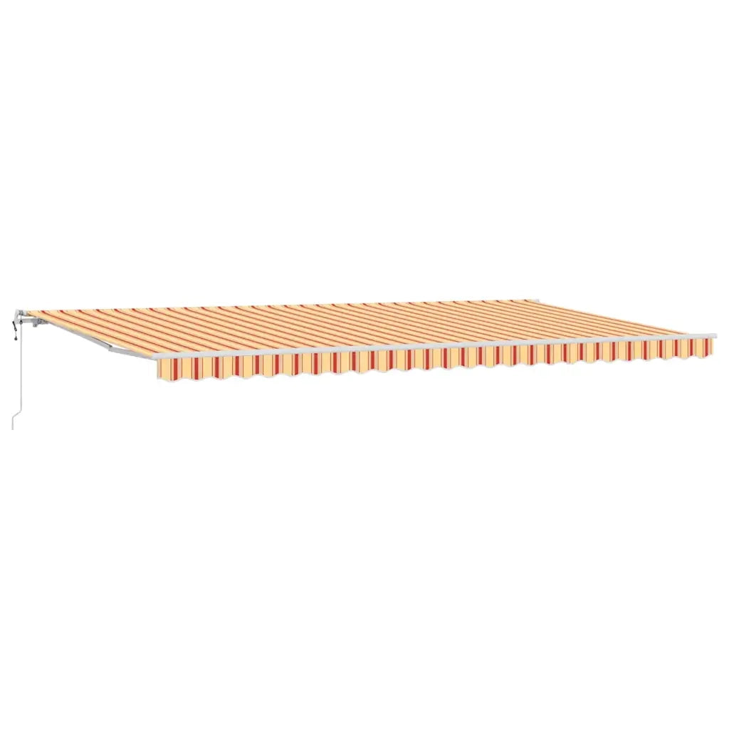Tenda Elettrica 6 x 3,5 m A strisce gialle e arancioni 3331711