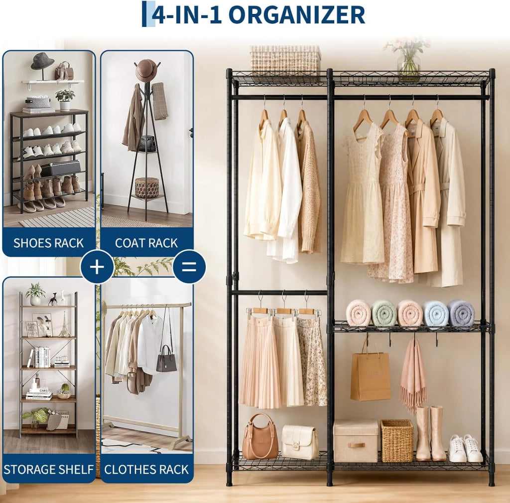 Stendibiancheria robusto 2+3; organizer 4 in 1