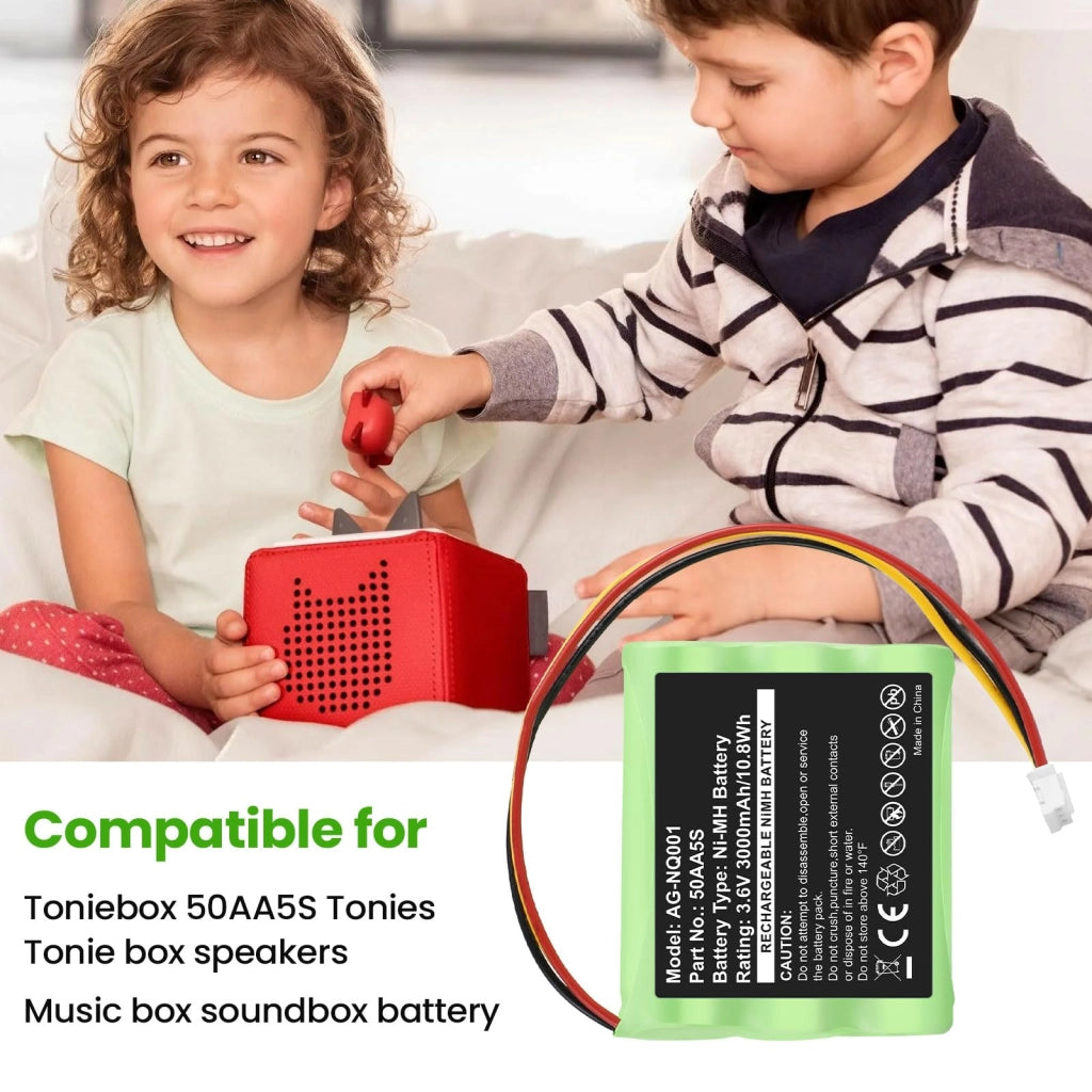 Batteria da 3000mAh per Toniebox, ricambio 50AA5S