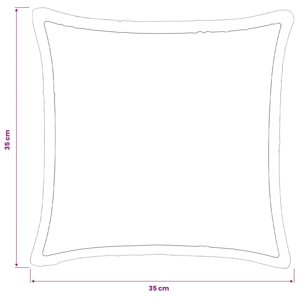 Federa 6 pz HOUTEN Grigio Chiaro 35 x 35 cm Flanella 916608