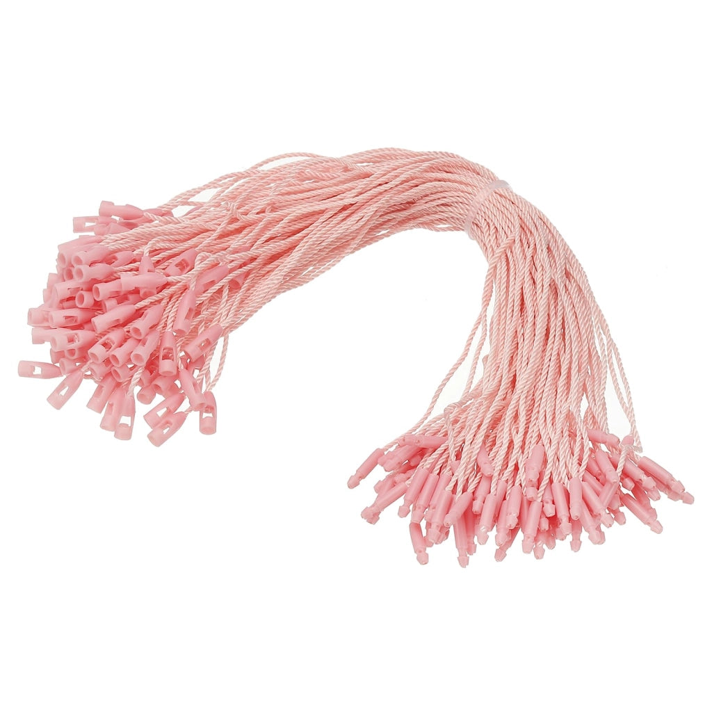 100 cordoncini di sospensione con sistema di chiusura a scatto, lunghezza 20 cm, colore rosa
