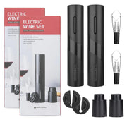 Apribottiglie elettrico per vino, set da 2, in ABS, portatile