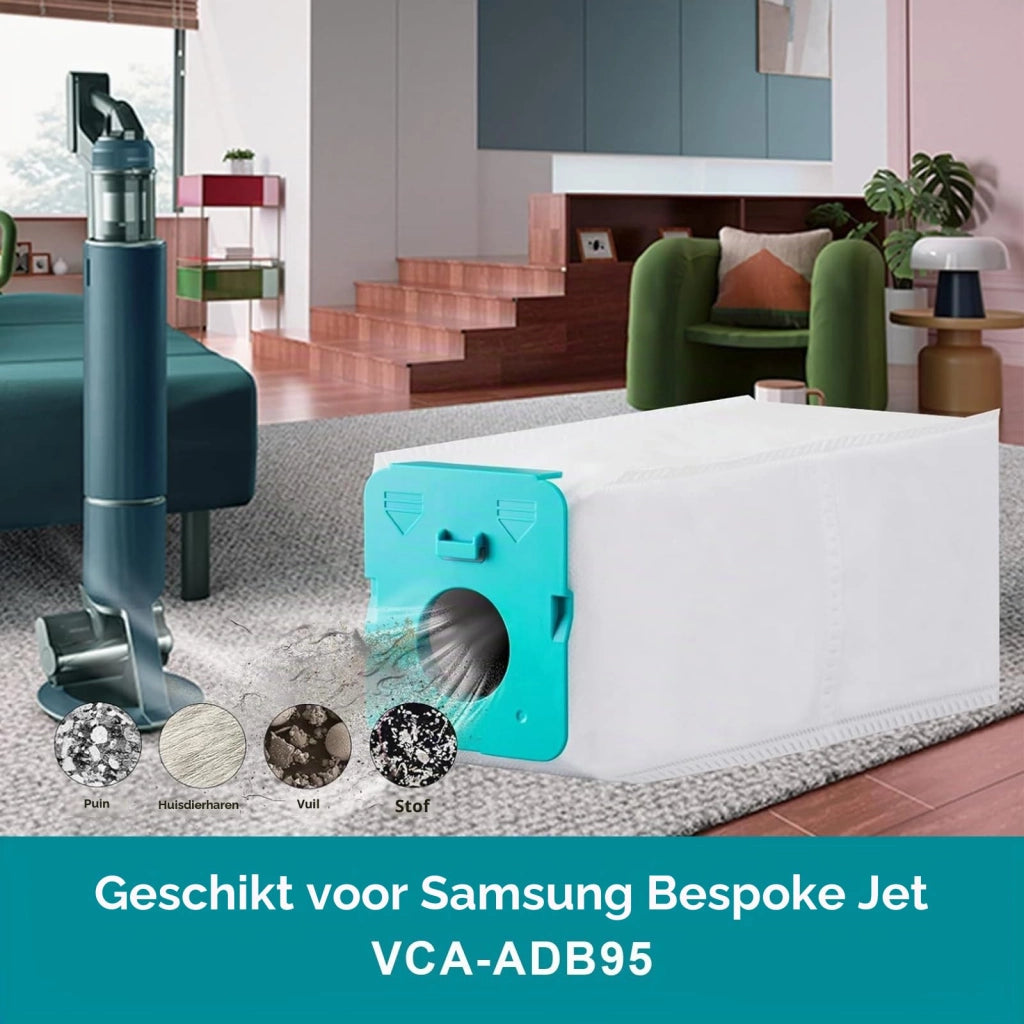 6 sacchetti per aspirapolvere VCA-ADB95, sacchetti filtro per aspirapolvere Bespoke Jet