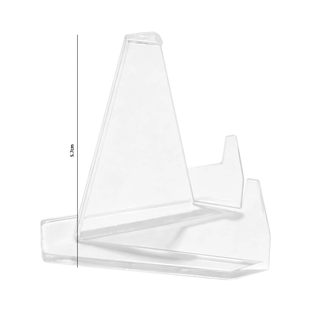 Porta biglietti in acrilico, 25 pezzi, trasparenti, 5,5 x 5,5 cm