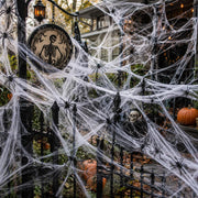Rete di ragno da 500 g, contenente 100 ragni, decorazione per Halloween, aspetto realistico